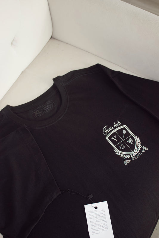 Black Tennis club t-shirt