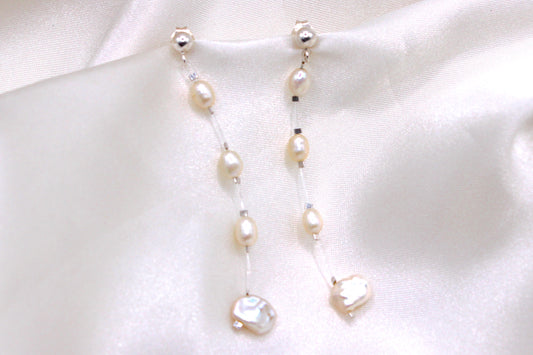 The minimalist earrings in silver
