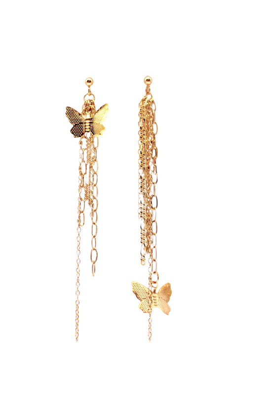 Golden midnight earrings