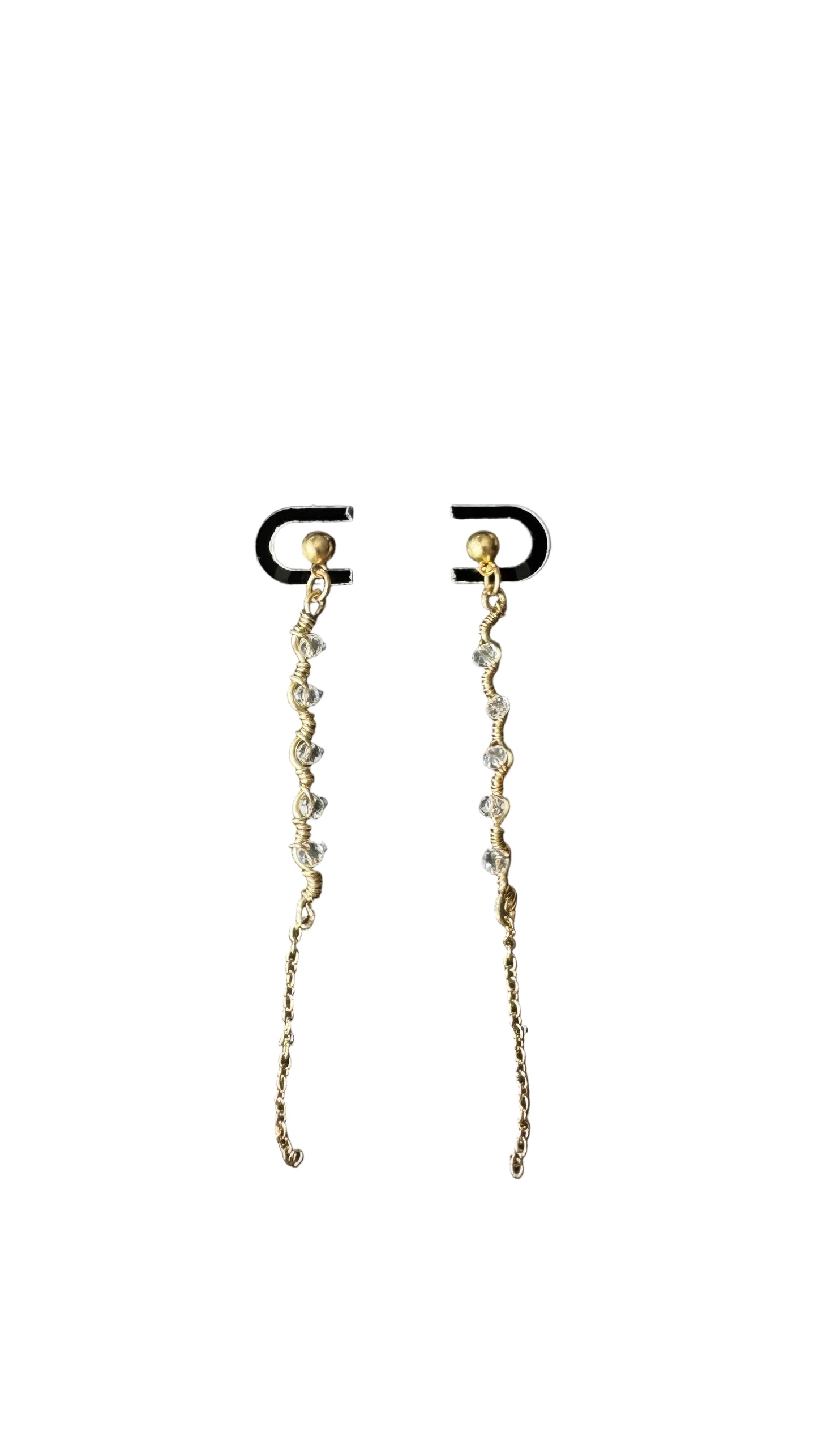 Snowball earrings