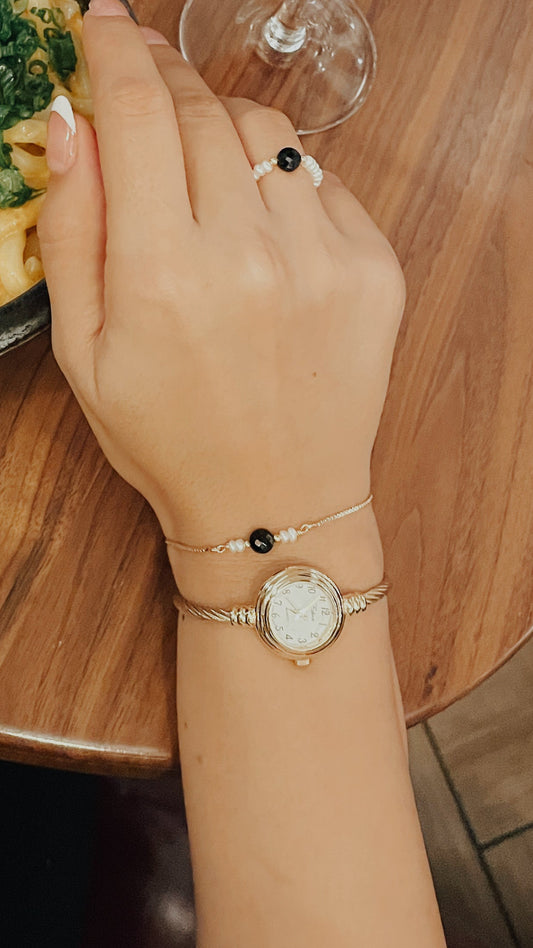 Black onyx holiday collection bracelet