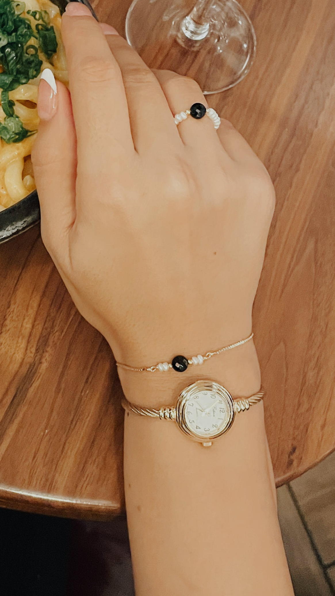 Dangle vintage watch Gold/ silver