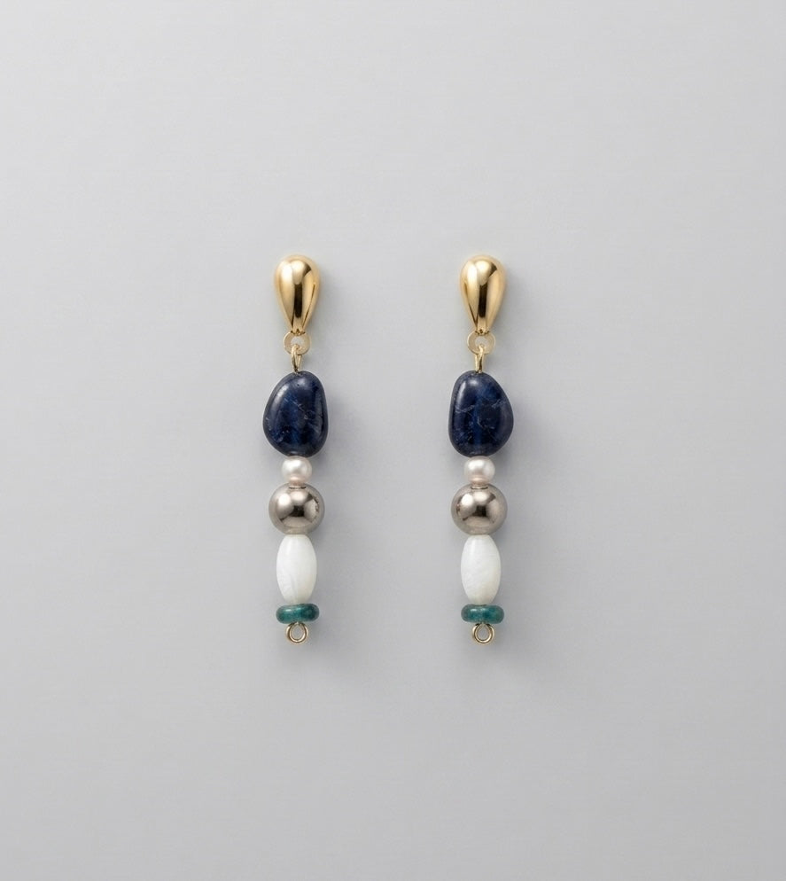 Mineral stone earrings