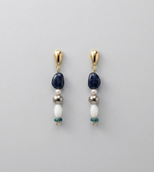 Mineral stone earrings