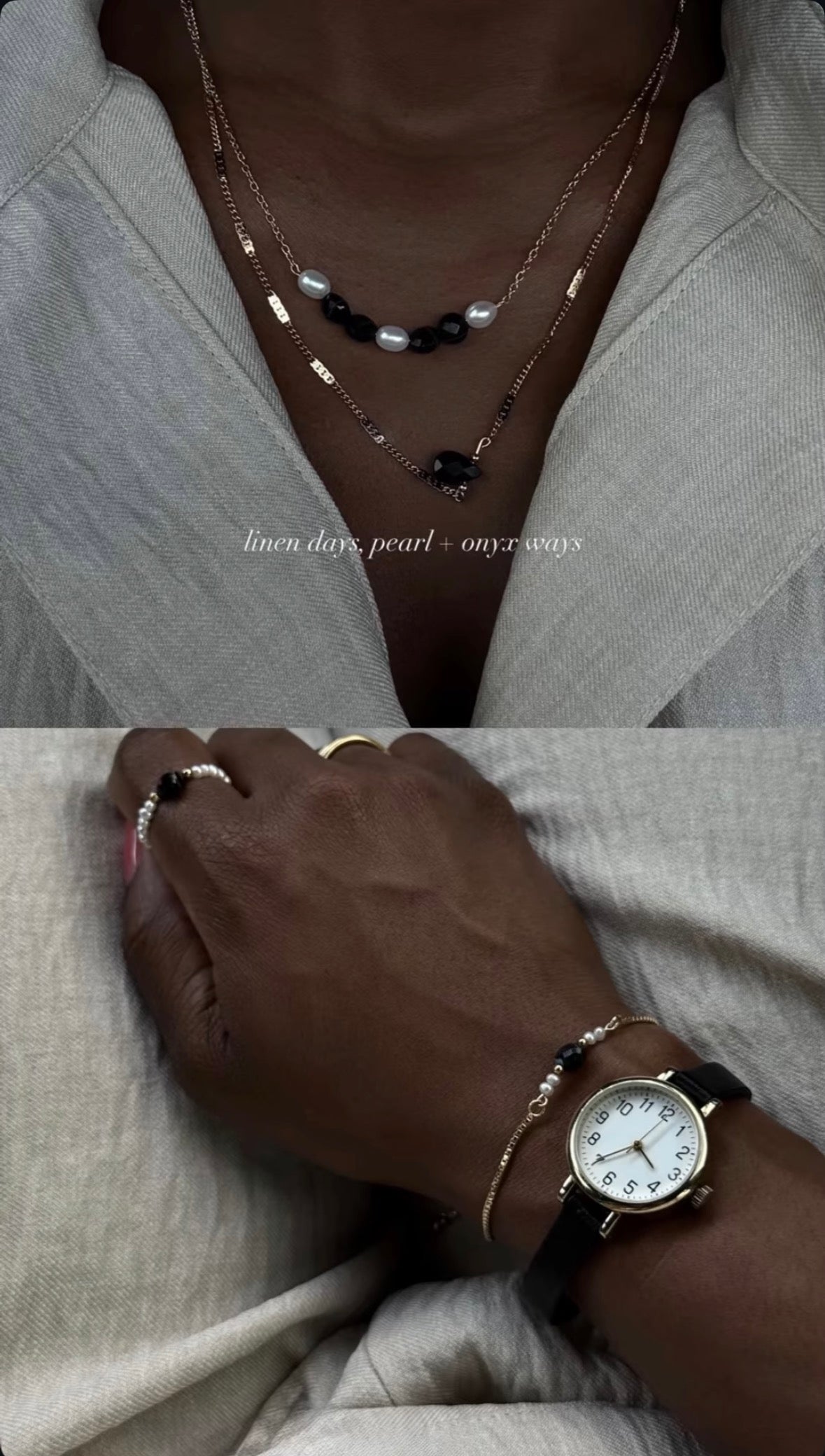 Black onyx holiday collection bracelet