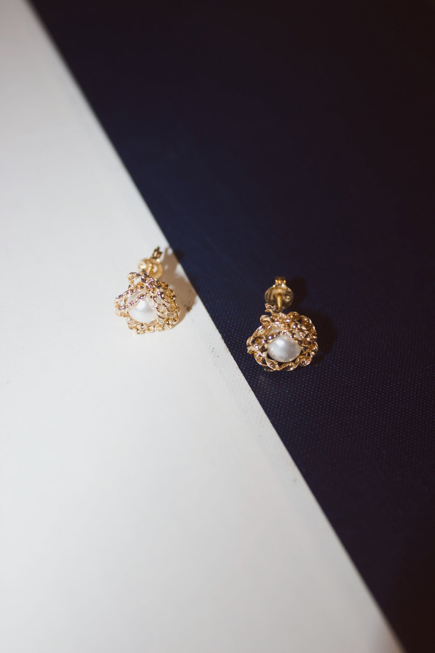 Golden hush studs