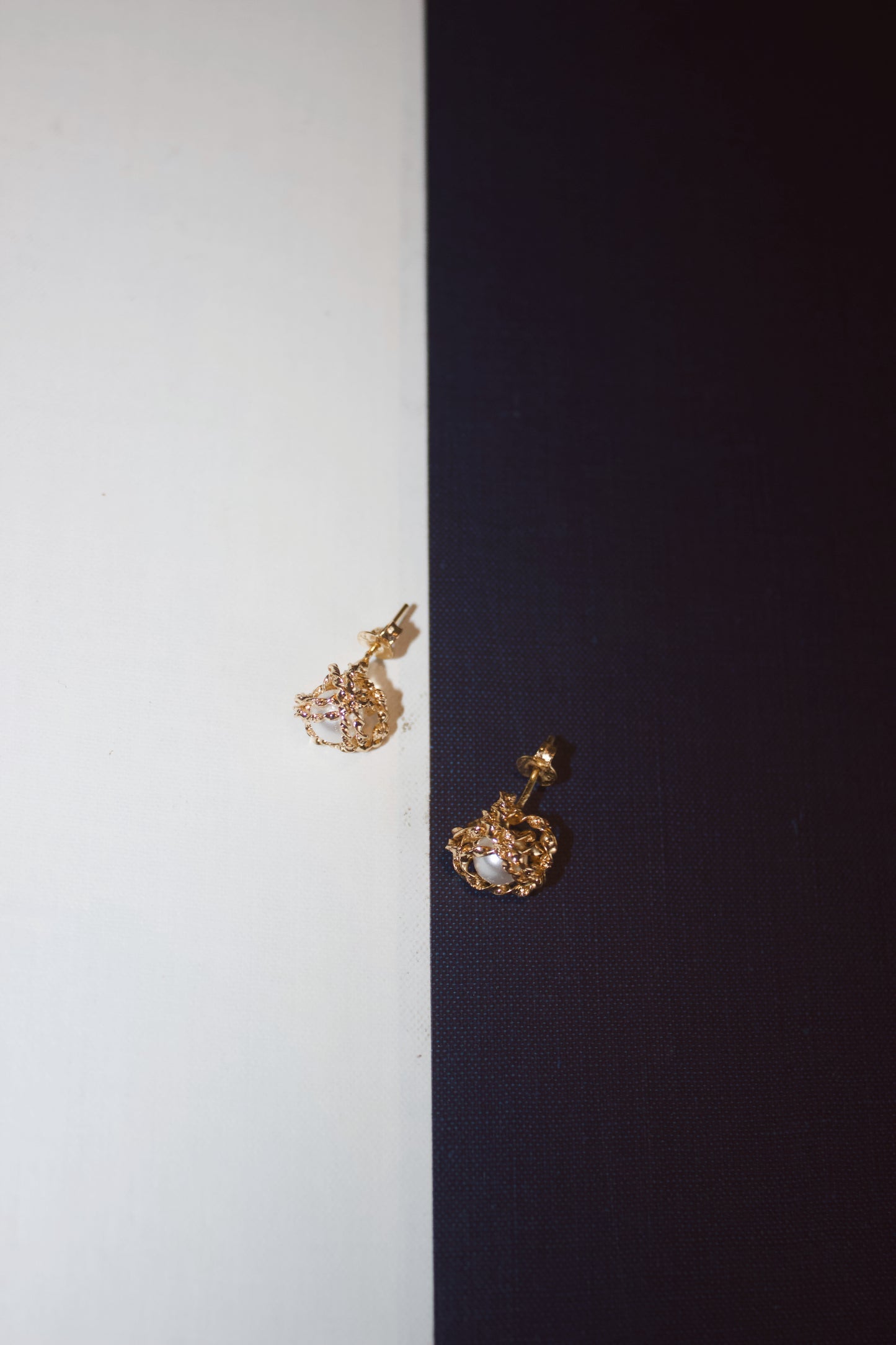 Golden hush studs
