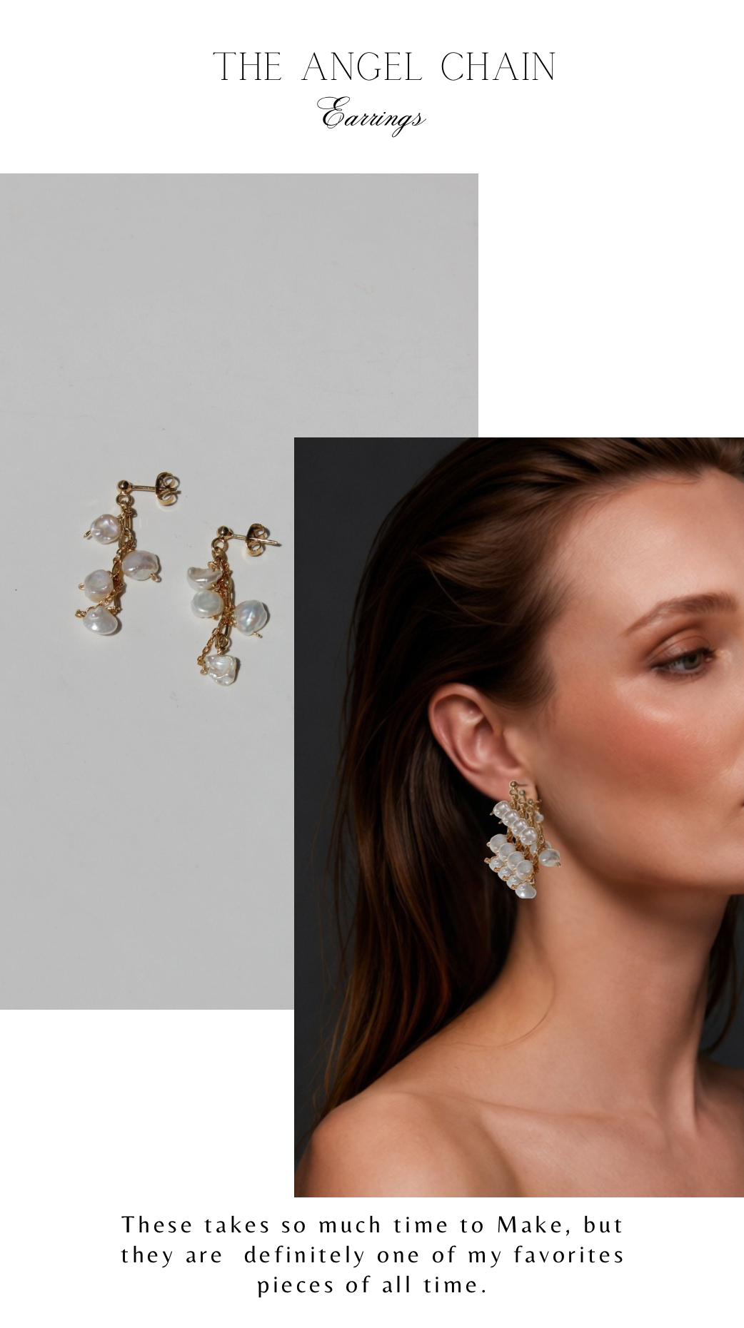 The angel chain earrings